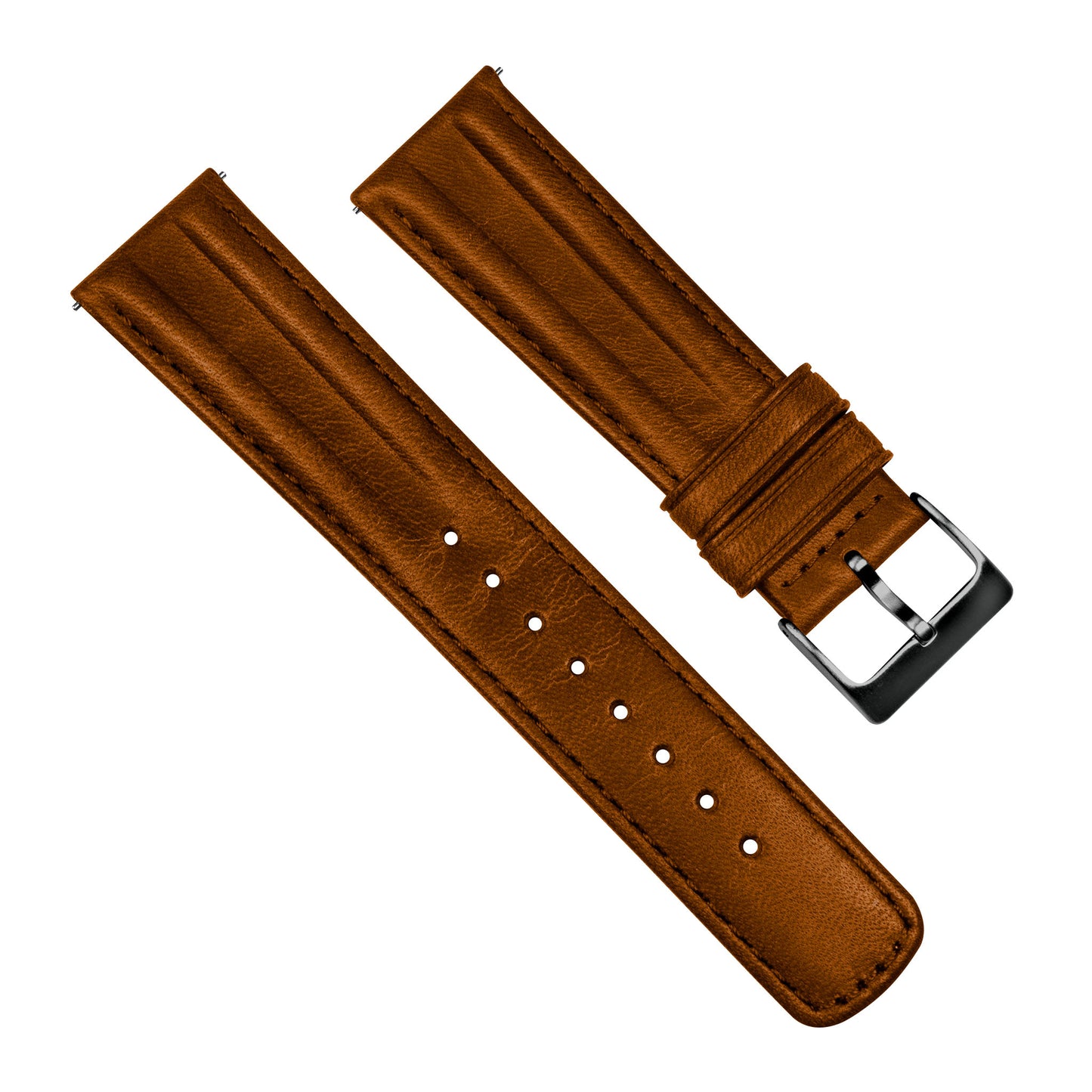 Caramel Brown Classic Horween Leather Watch Band