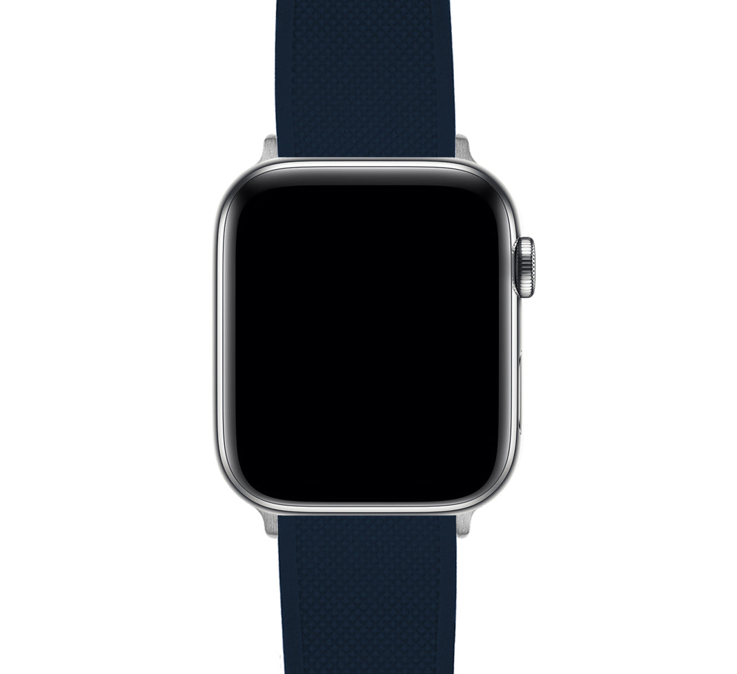 Apple Watch | Elite Silicone | Navy Blue Top / Crimson Red Bottom - Barton Watch Bands
