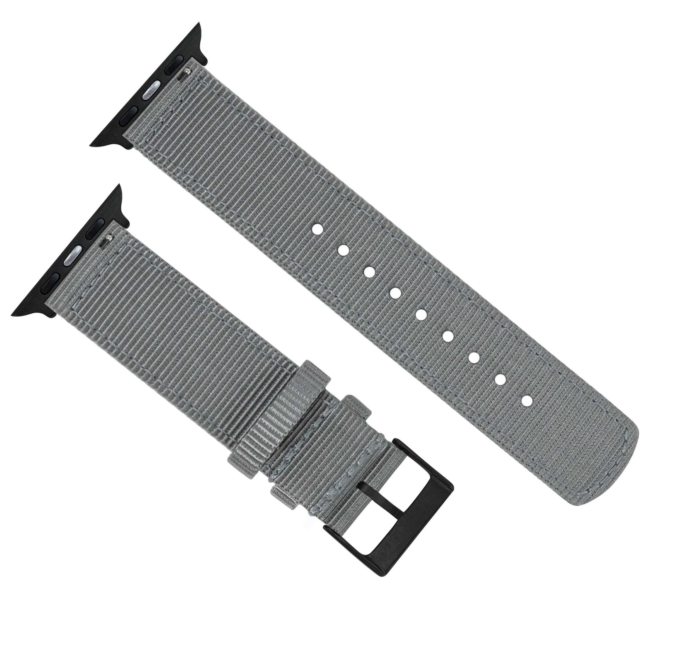 Apple Watch | Two-piece NATO® style | Smoke Grey - Barton Watch Bands