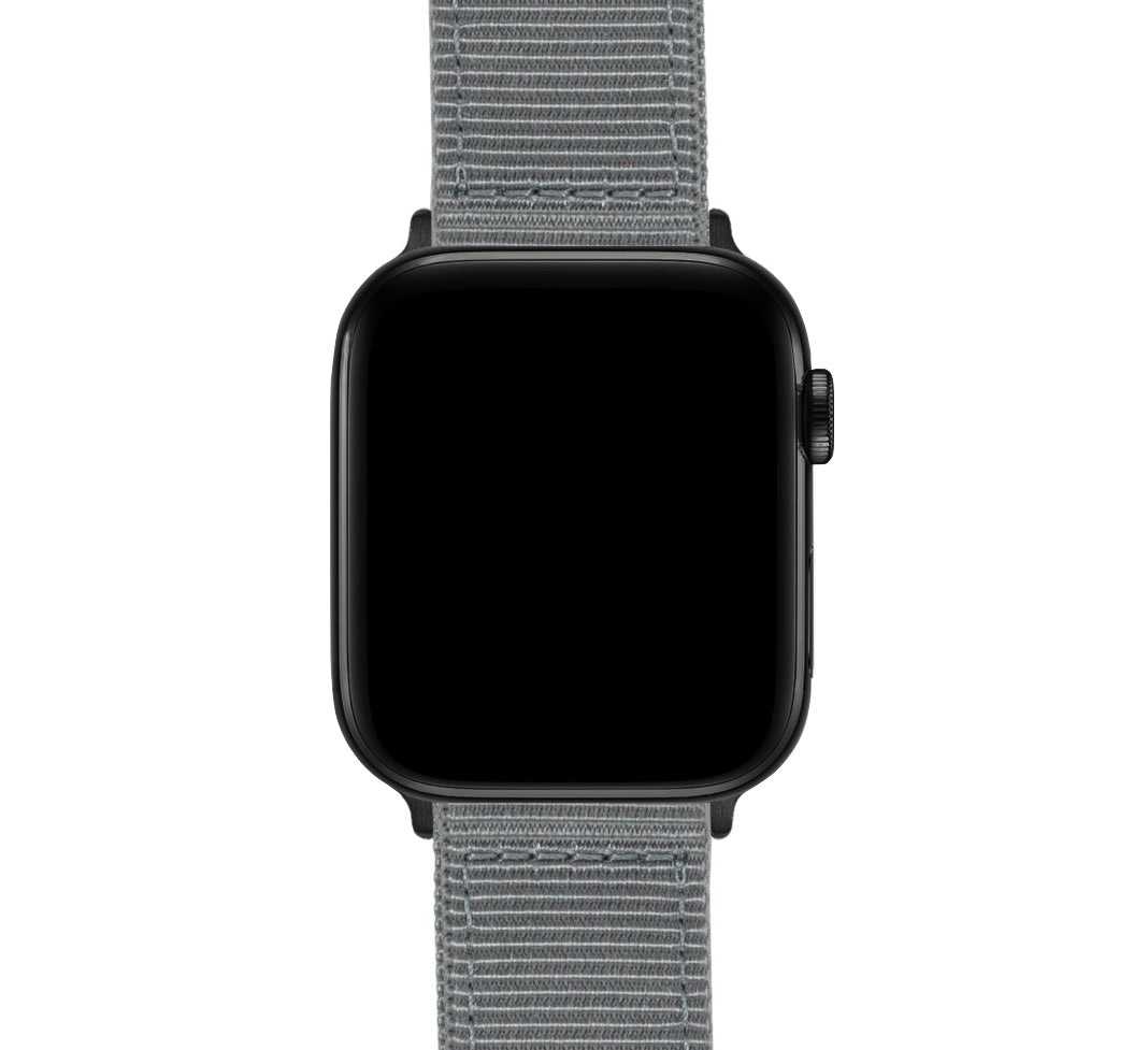 Apple Watch | Two-piece NATO® style | Smoke Grey - Barton Watch Bands
