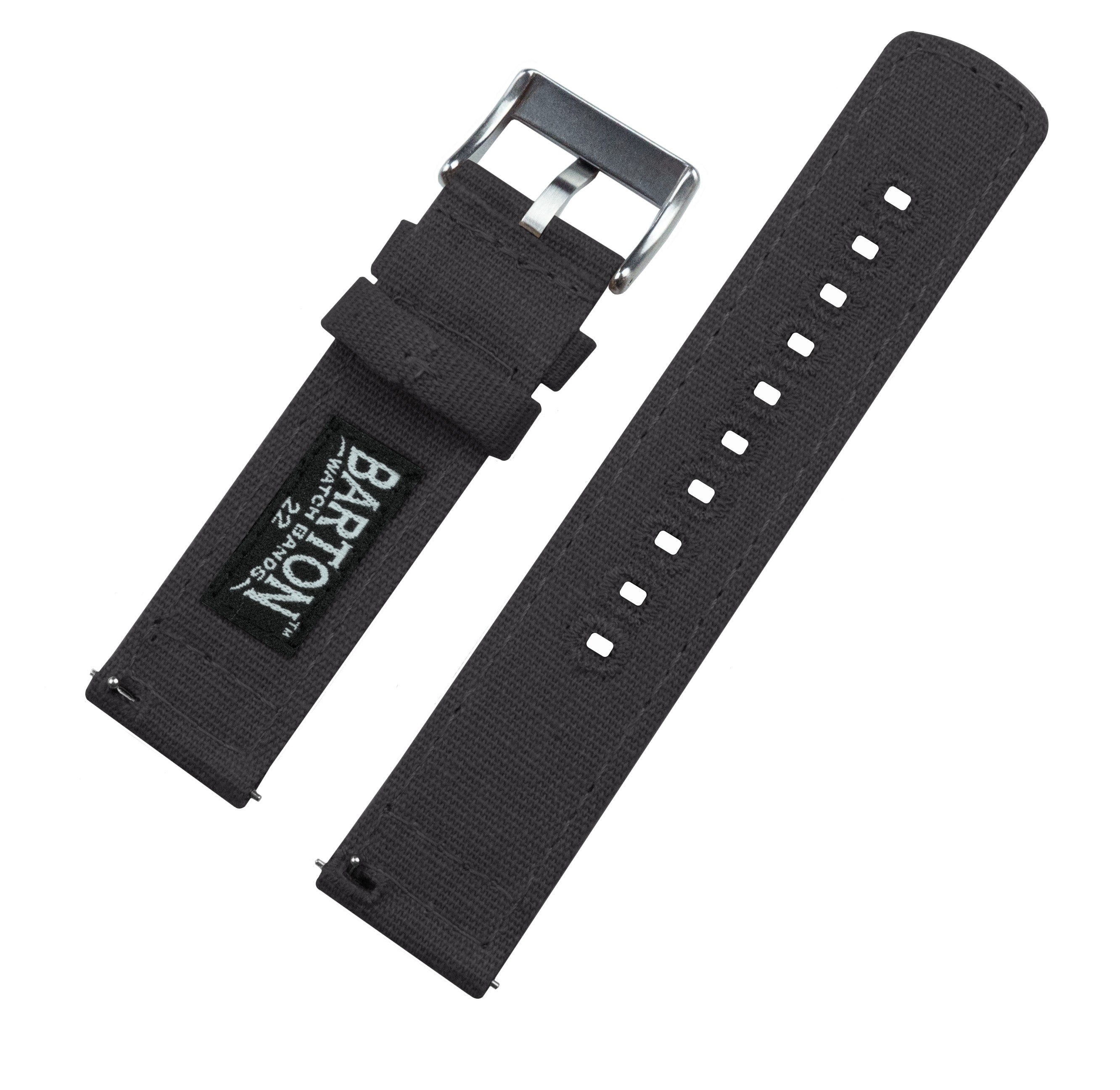 Samsung Galaxy Watch4 | Smoke Grey Canvas - Barton Watch Bands