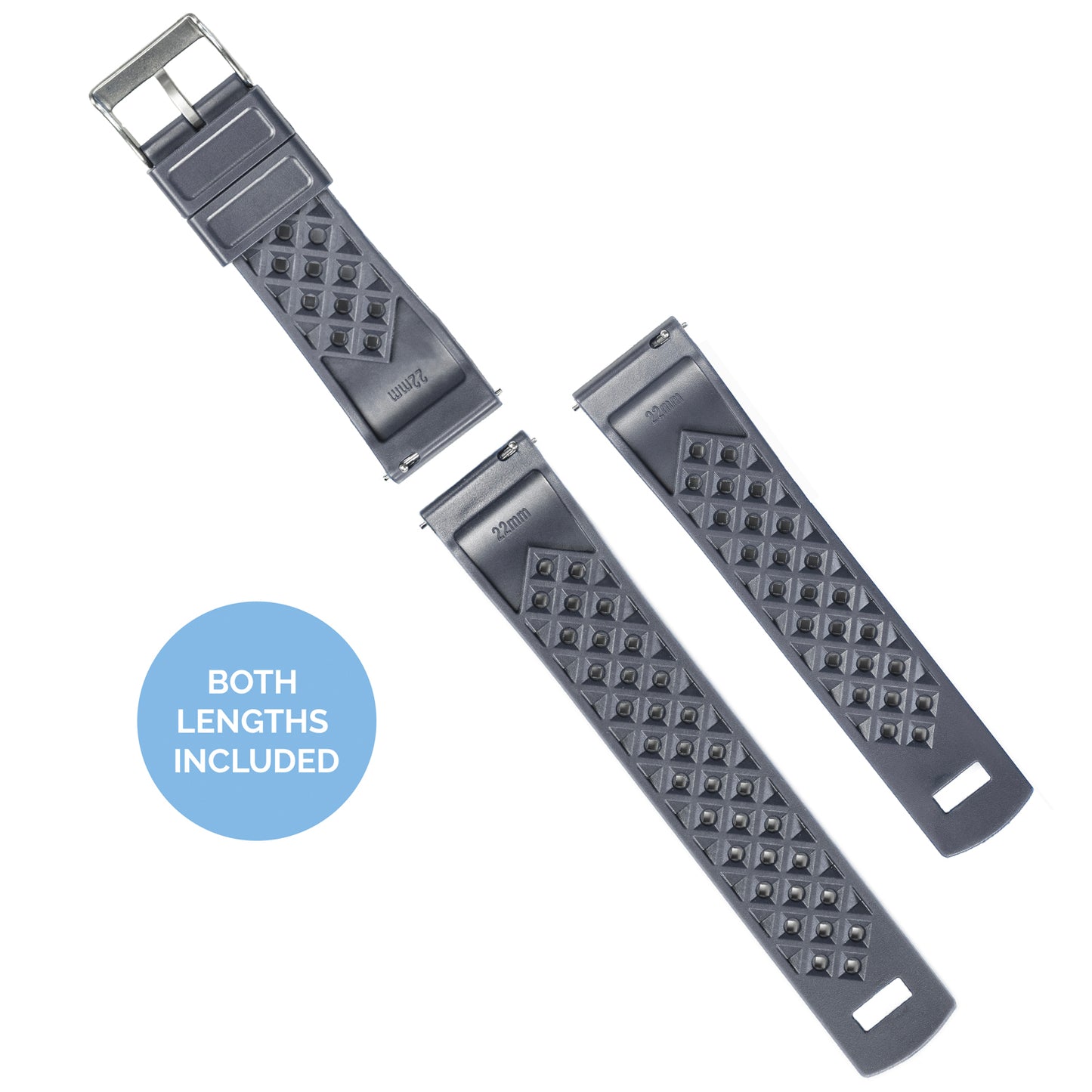 Gear S3 Classic & Frontier | Tropical-Style | Smoke Grey - Barton Watch Bands