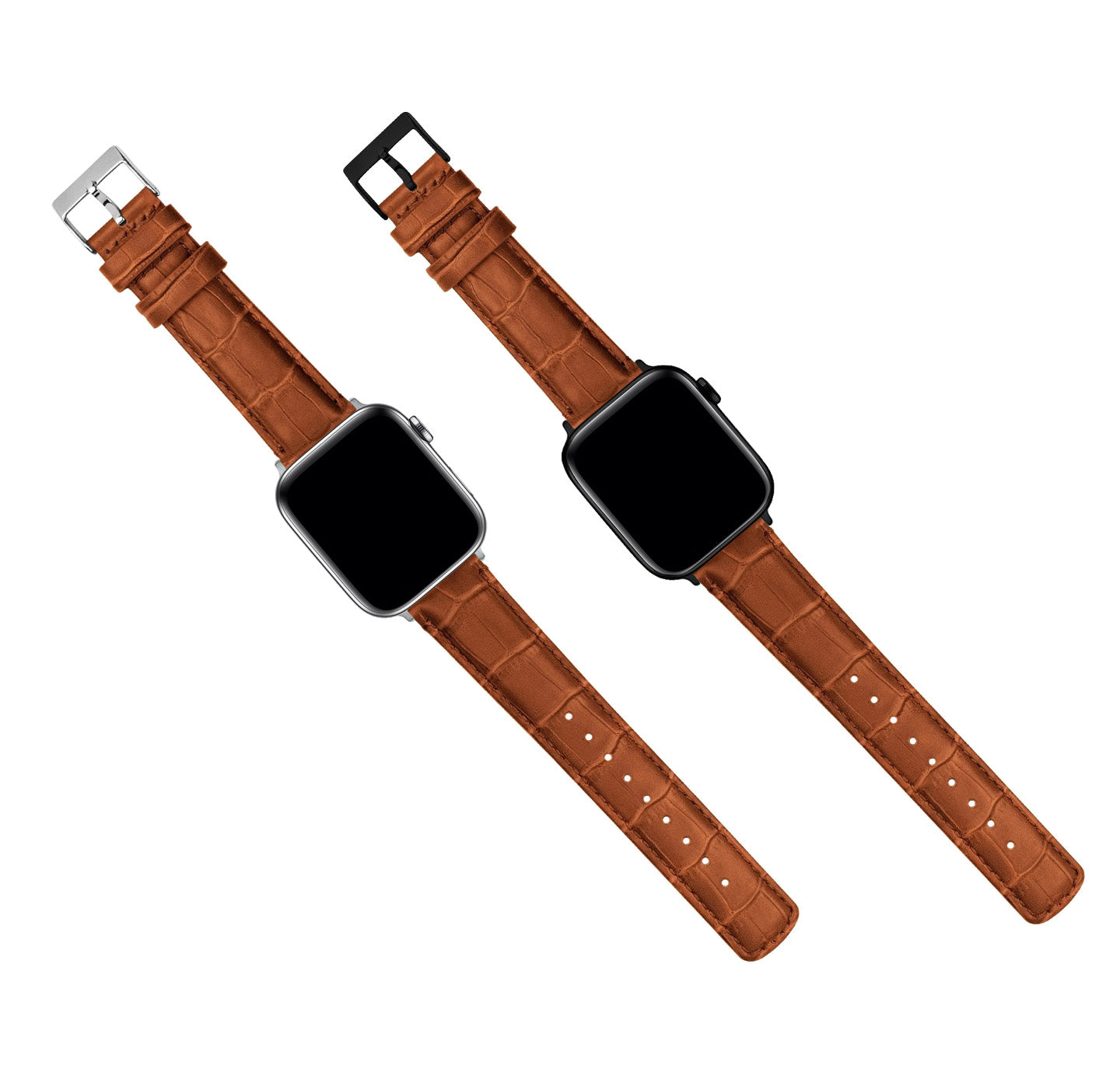 Apple Watch | Toffee Brown Alligator Grain Leather - Barton Watch Bands