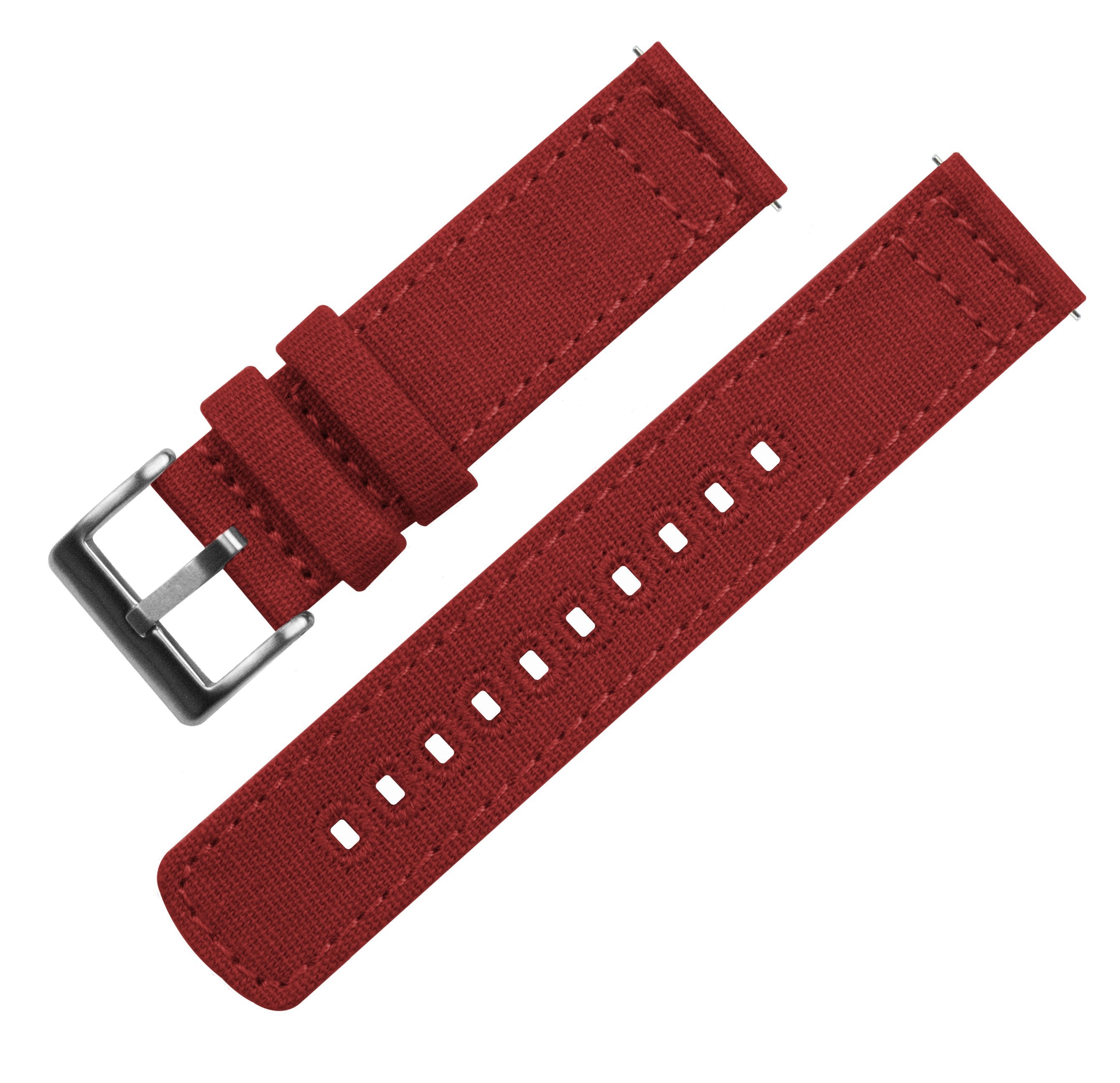 MOONSWATCH Bip | Crimson Red Canvas - Barton Watch Bands