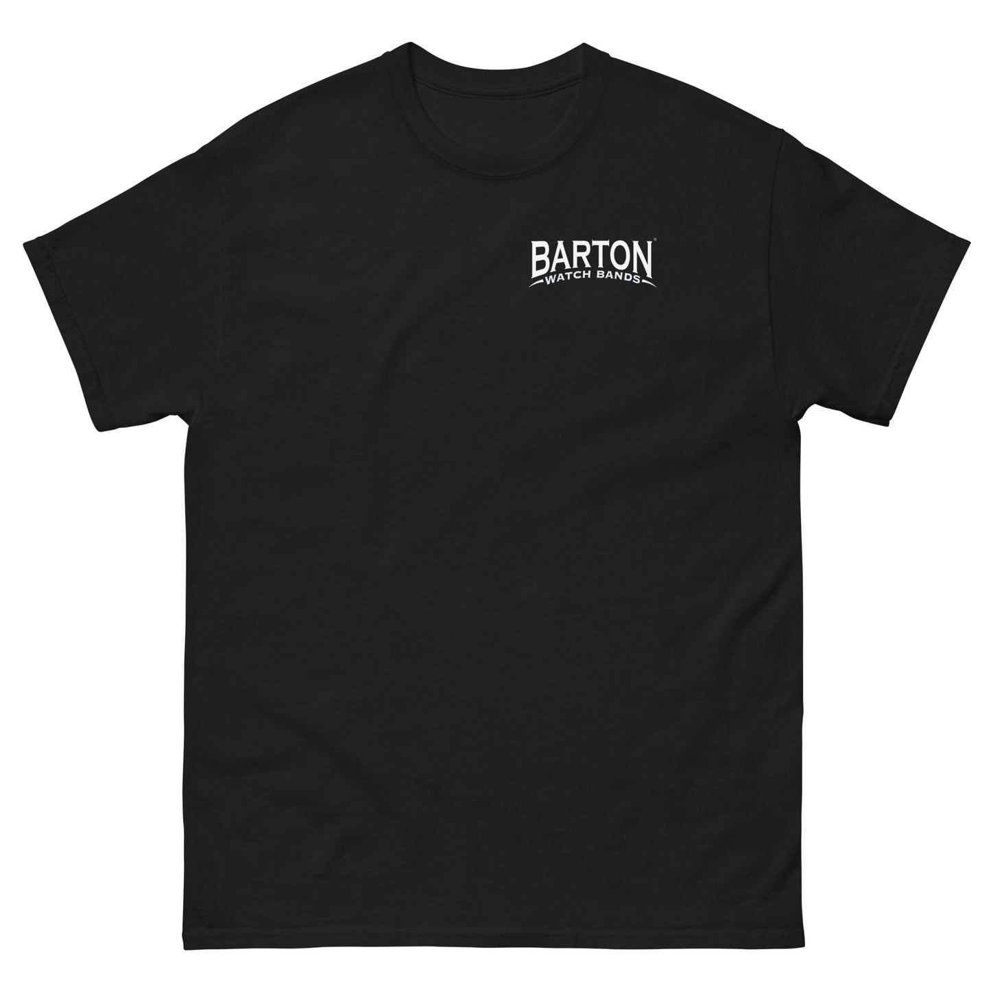 Barton Mens Black Classic Tee Watch Band