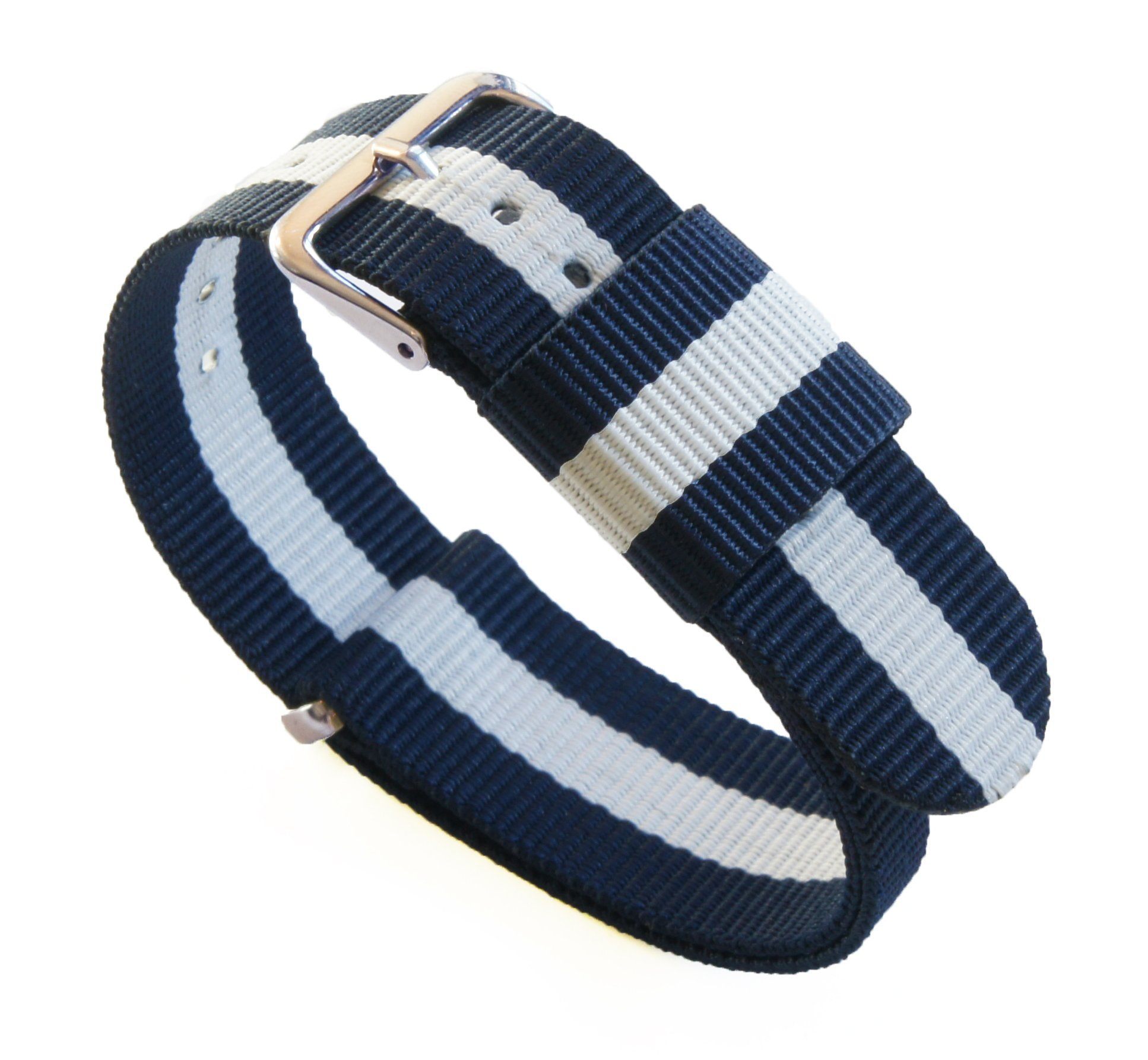 Navy & Ivory | Nylon NATO® style - Barton Watch Bands