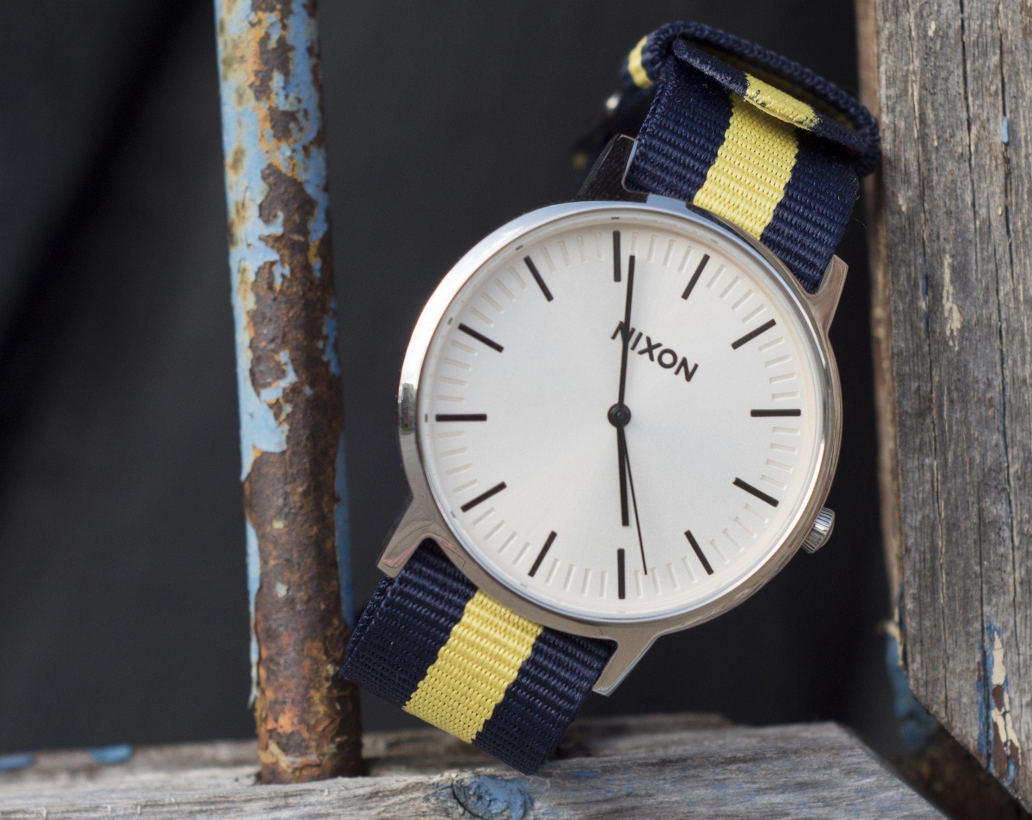Navy & Lemon | Nylon NATO® style - Barton Watch Bands