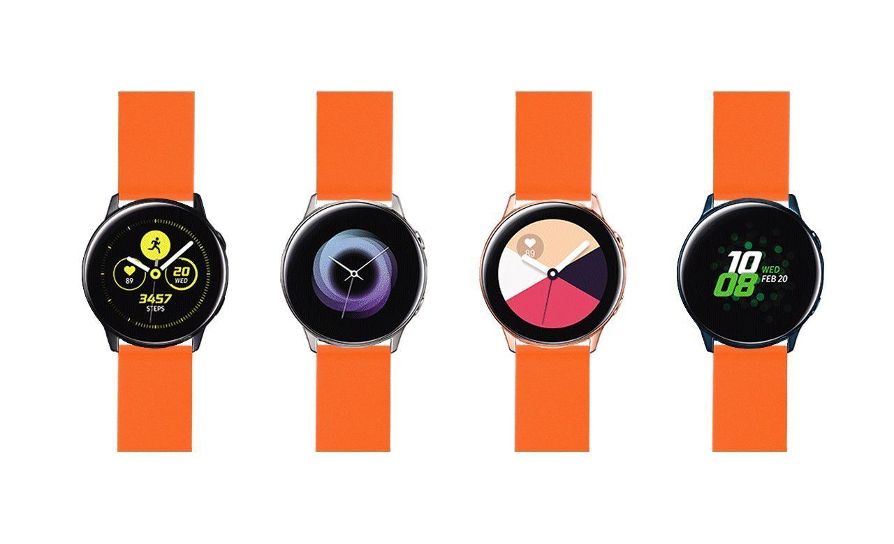 Samsung Galaxy Watch Active | Silicone | Pumpkin Orange - Barton Watch Bands