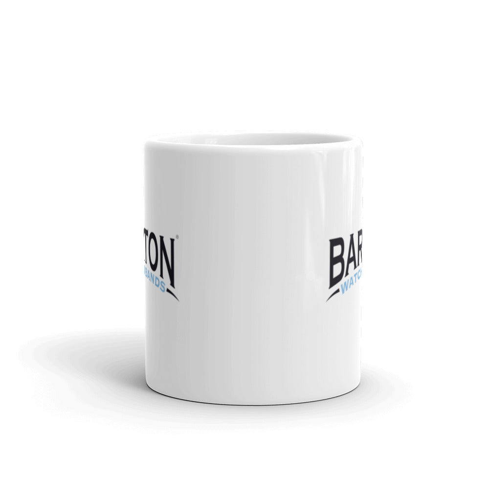 White glossy mug
