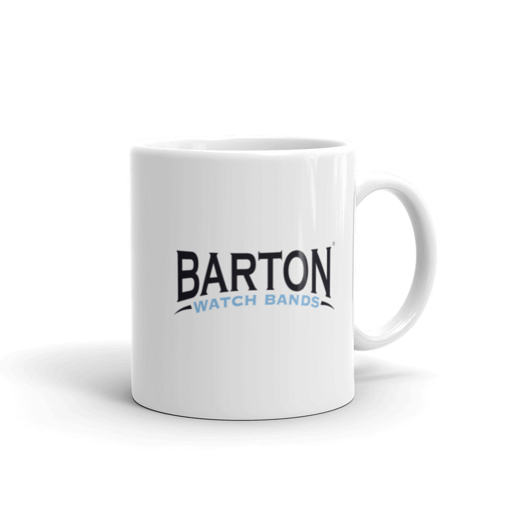White glossy mug