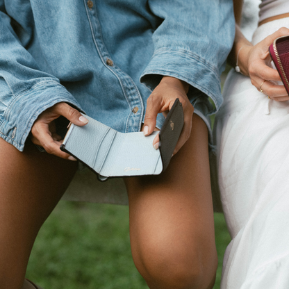 The Haven Trackable Wallet  - Cocoa/Bluebelle