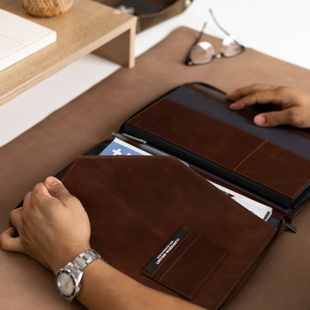 Leather MacBook Sleeve - Terra
