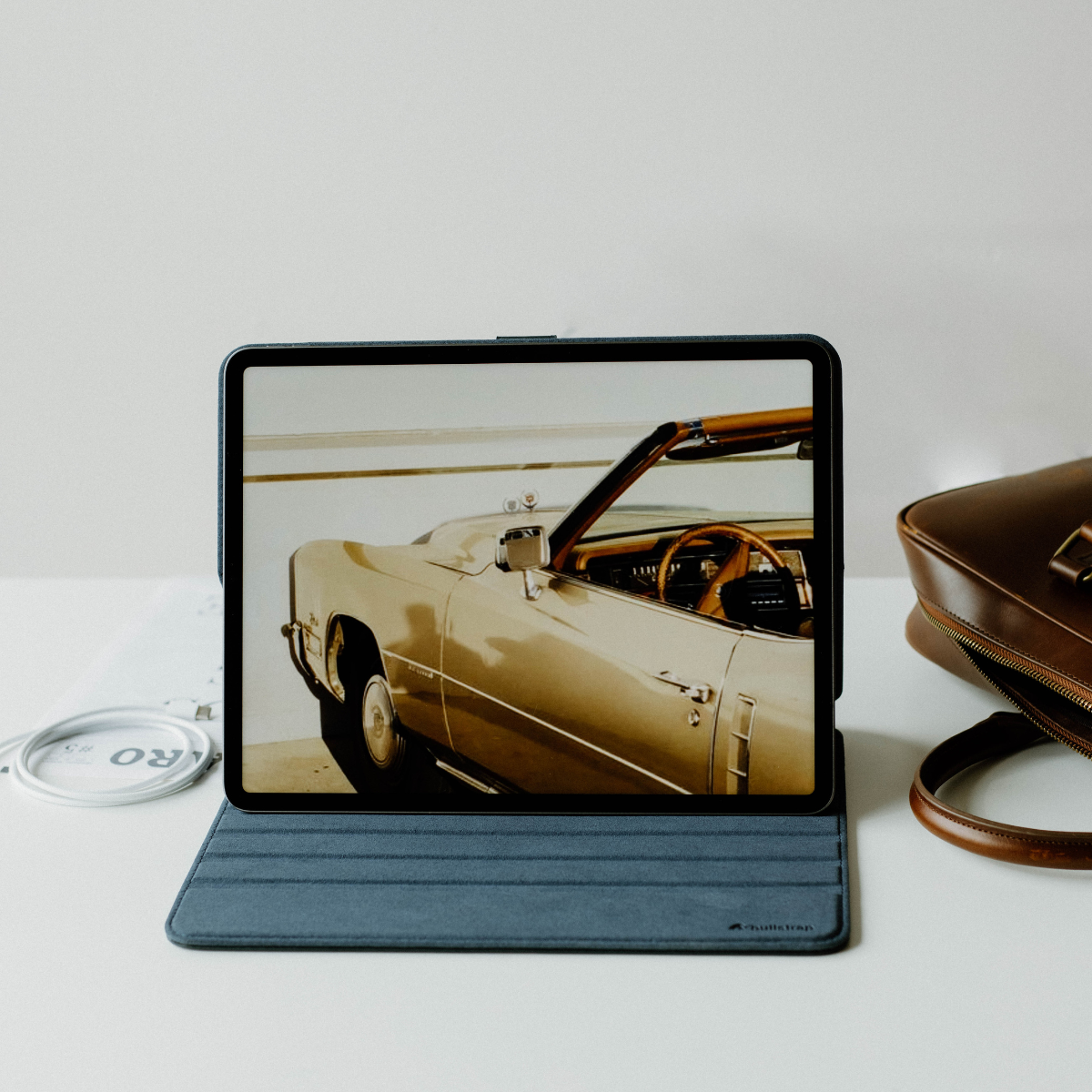 Leather iPad Case - Ocean