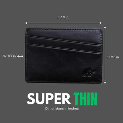 Leather Nav Card Holder - BLACK EDITION