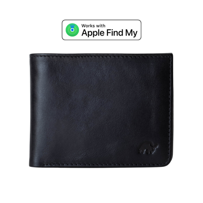 Leather Nav Bifold Wallet - BLACK EDITION