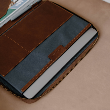 Leather MacBook Sleeve - Terra