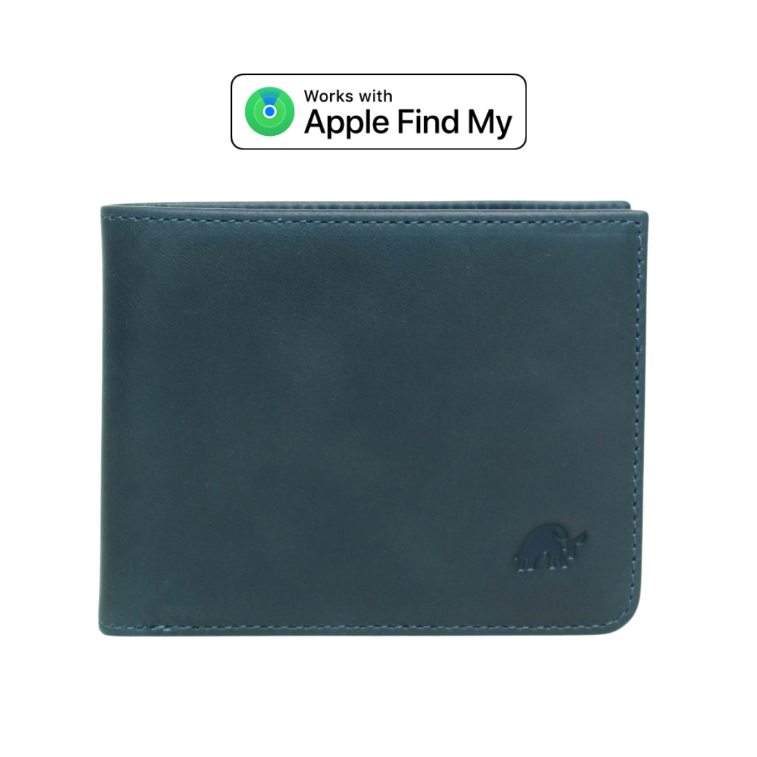 BACKORDER - Leather Nav Bifold Wallet - OCEAN