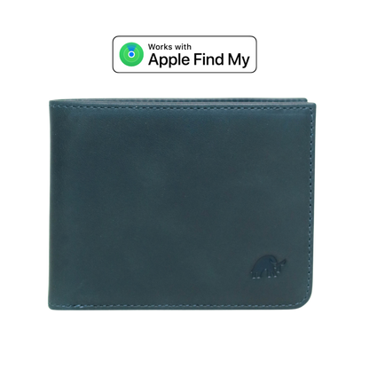 BACKORDER - Leather Nav Bifold Wallet - OCEAN