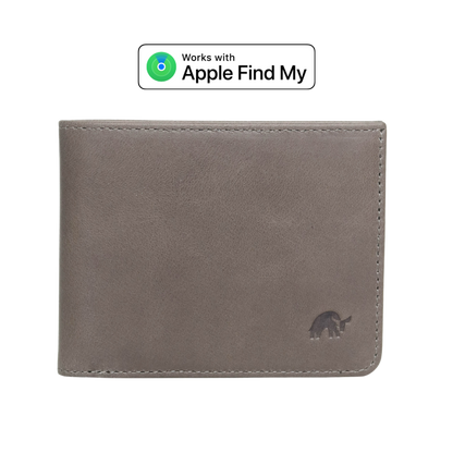 Leather Nav Bifold Wallet - SLATE