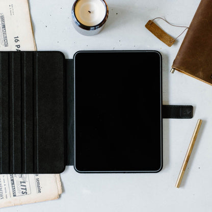 Leather iPad Case - Black