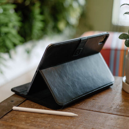 Leather iPad Case - Black