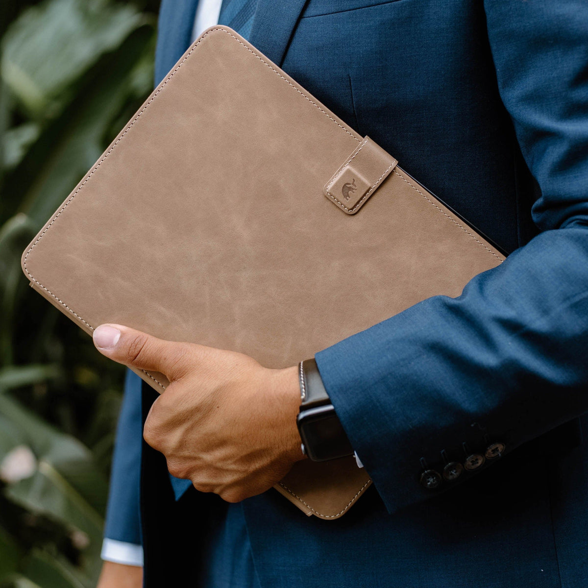 Leather iPad Case - Dune