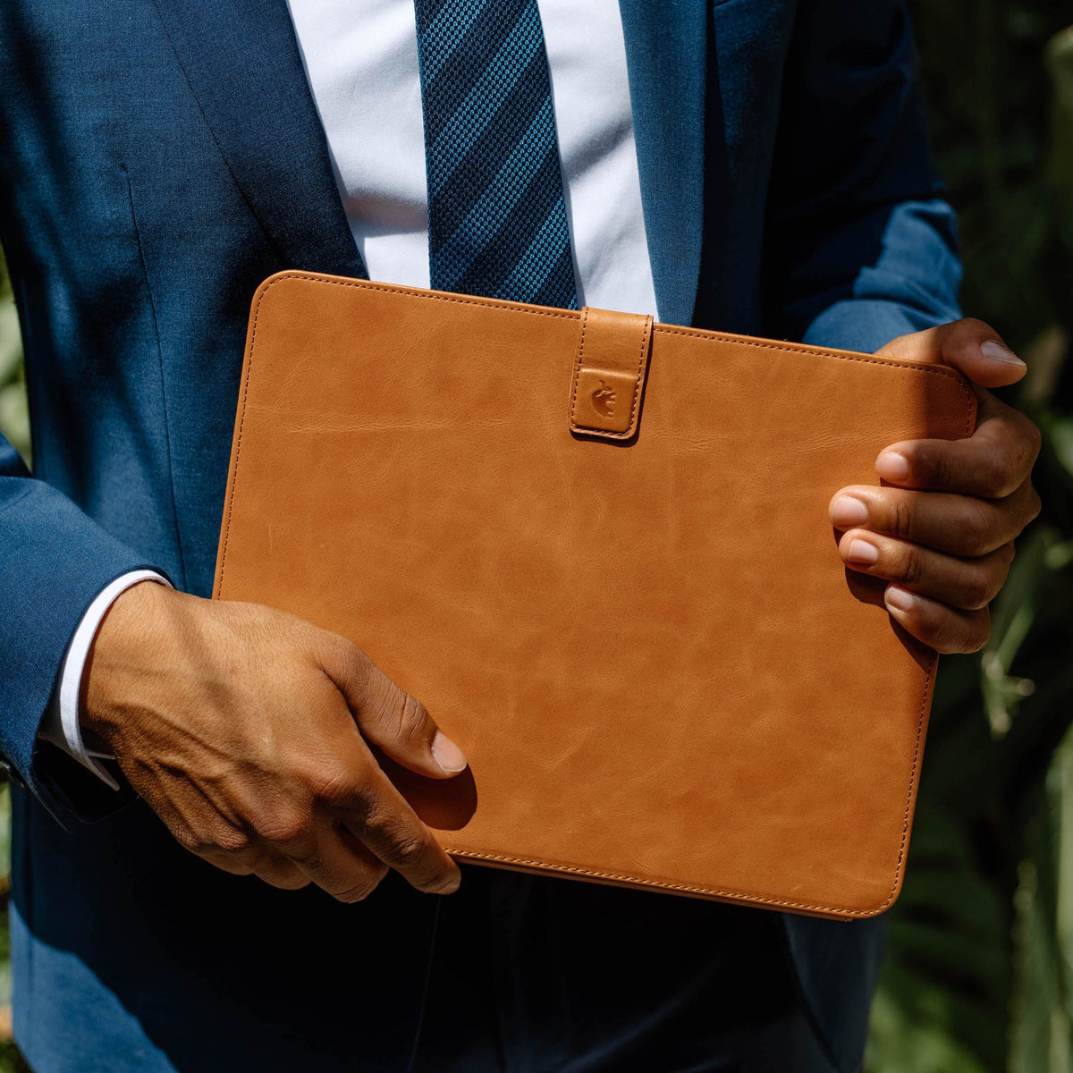 Leather iPad Case - Sienna