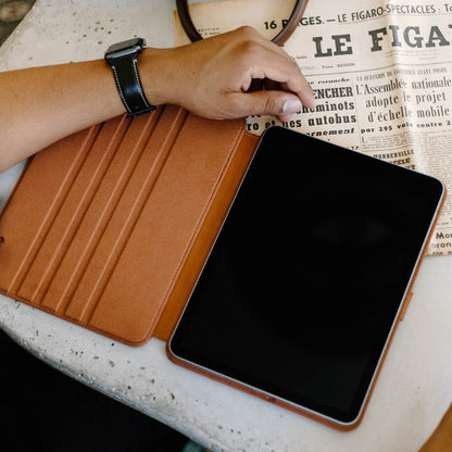 Leather iPad Case - Sienna