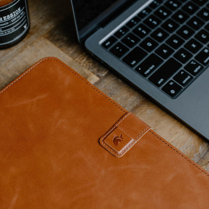 Leather iPad Case - Sienna