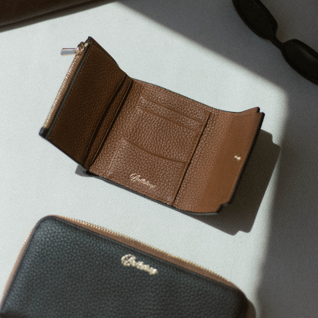 The Haven Trackable Wallet  - Cocoa/Saddle