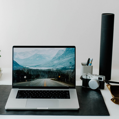 Leather Desk Mat - BLACK EDITION