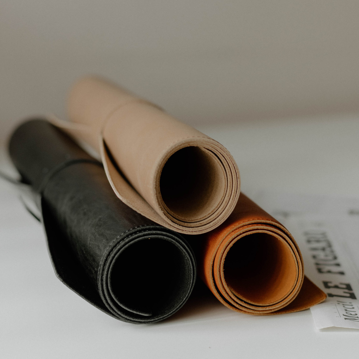 Leather Desk Mat - BLACK EDITION