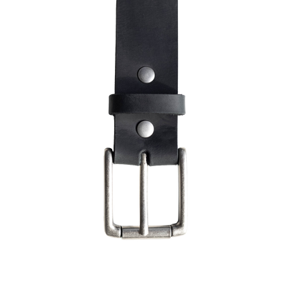 Rugged Leather Belt - Black Edition