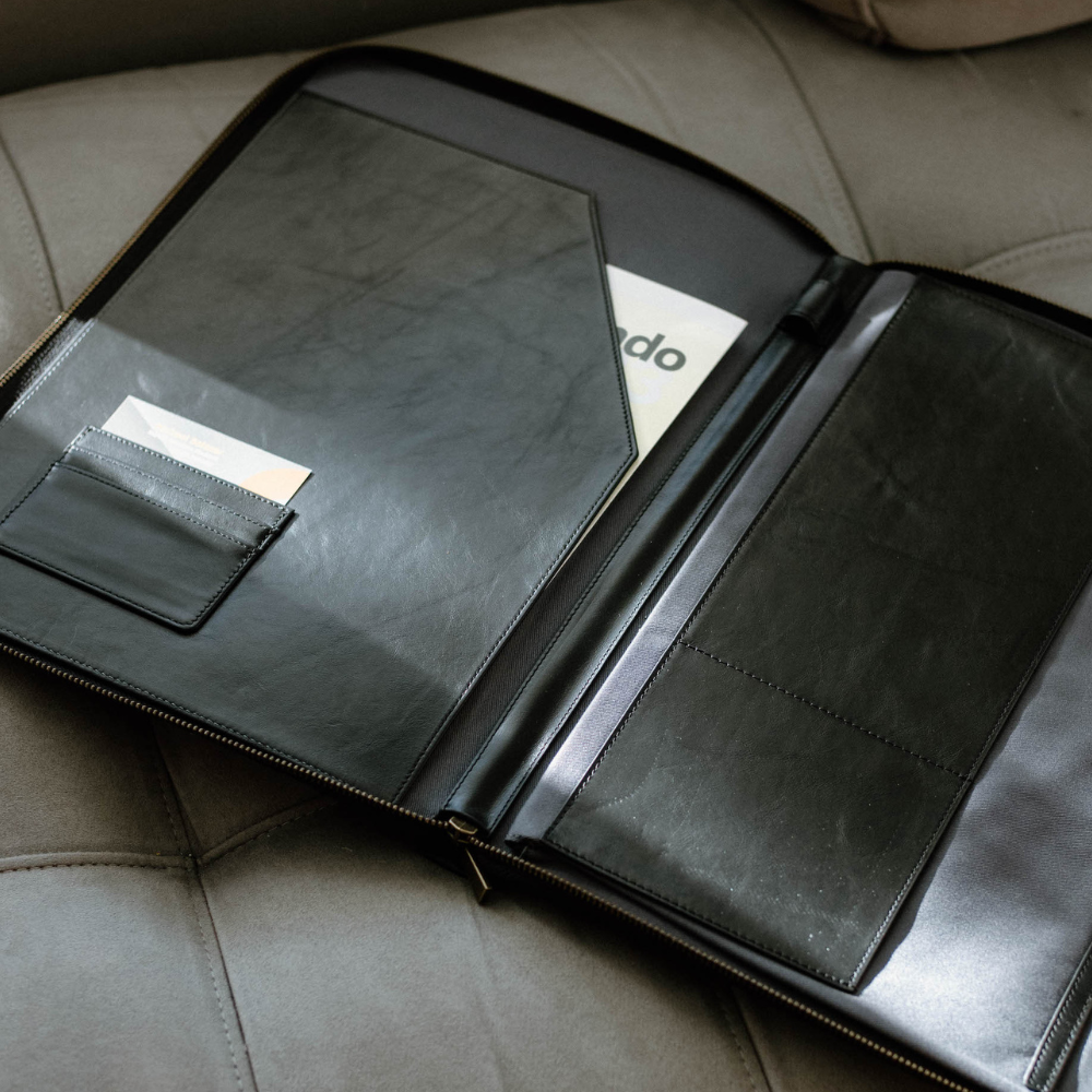 Leather MacBook Sleeve - Black