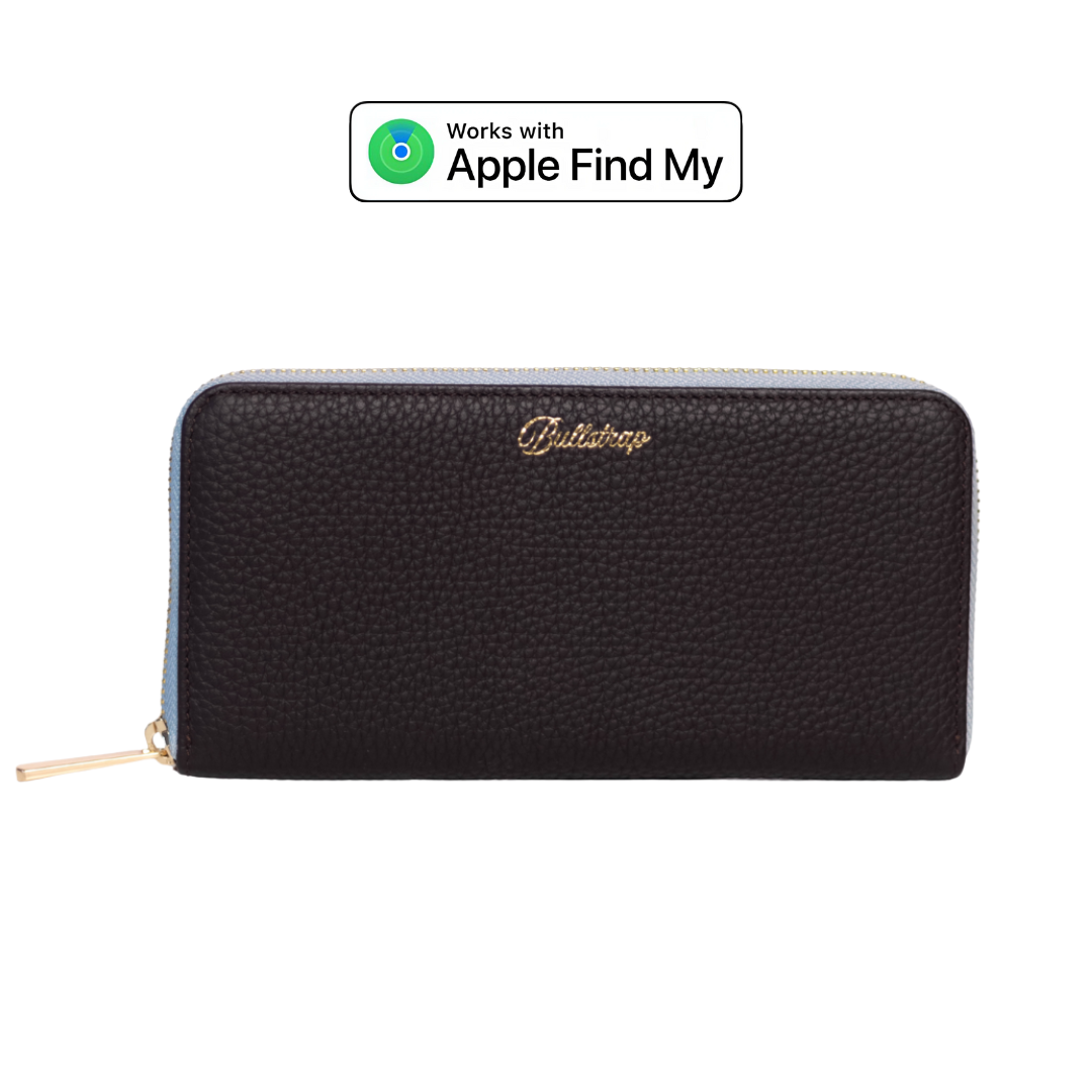 The Dolly Trackable Wallet  - Cocoa/Bluebelle