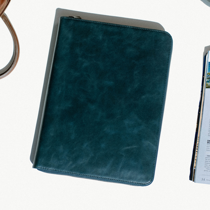 Leather MacBook Sleeve - Ocean
