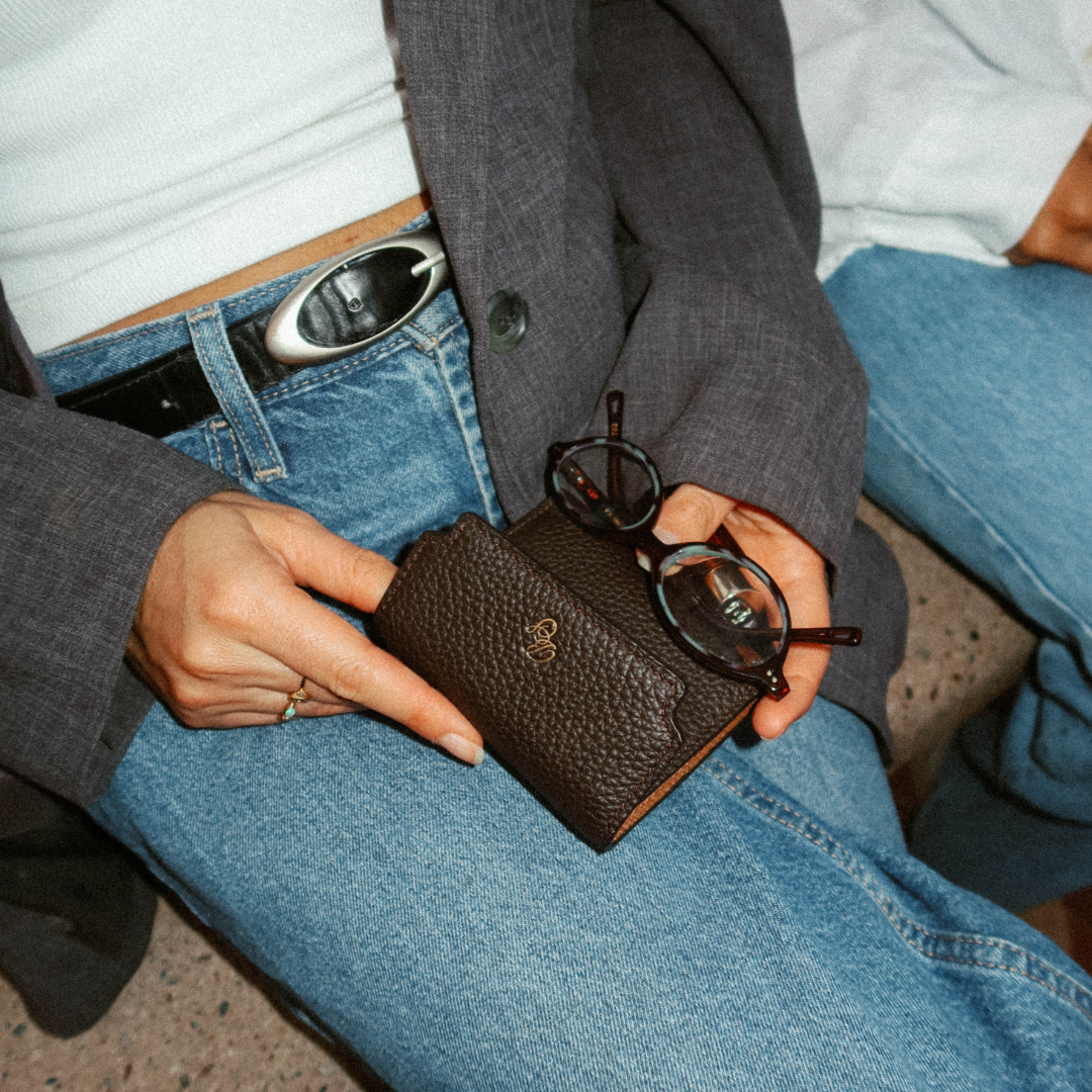 The Haven Trackable Wallet  - Cocoa/Saddle