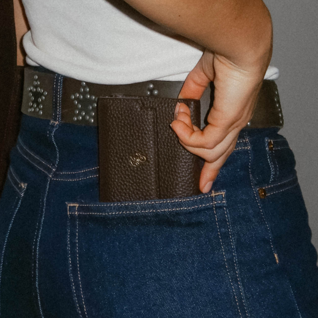 The Haven Trackable Wallet  - Cocoa/Saddle