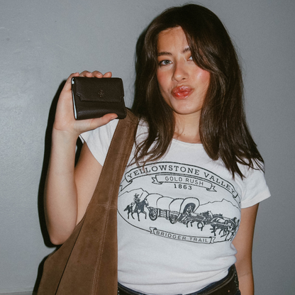 The Haven Trackable Wallet  - Cocoa/Desert Bloom