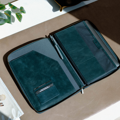 Leather MacBook Sleeve - Ocean