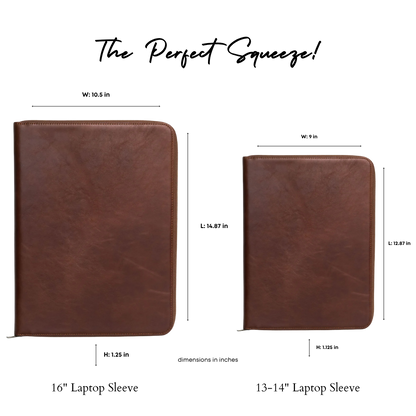 Leather MacBook Sleeve - Terra