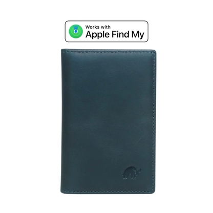 Leather Nav Messenger Wallet - OCEAN