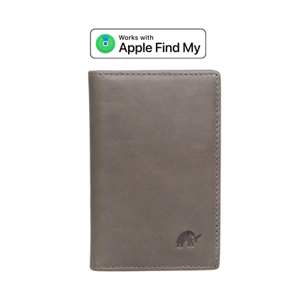 Leather Nav Messenger Wallet - SLATE