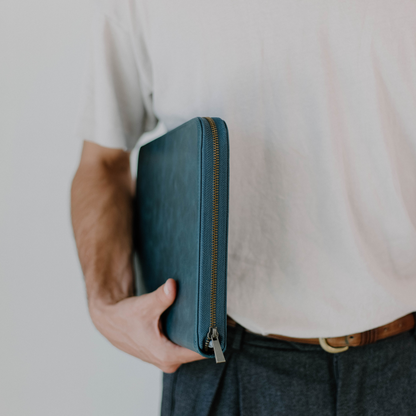 Leather MacBook Sleeve - Ocean
