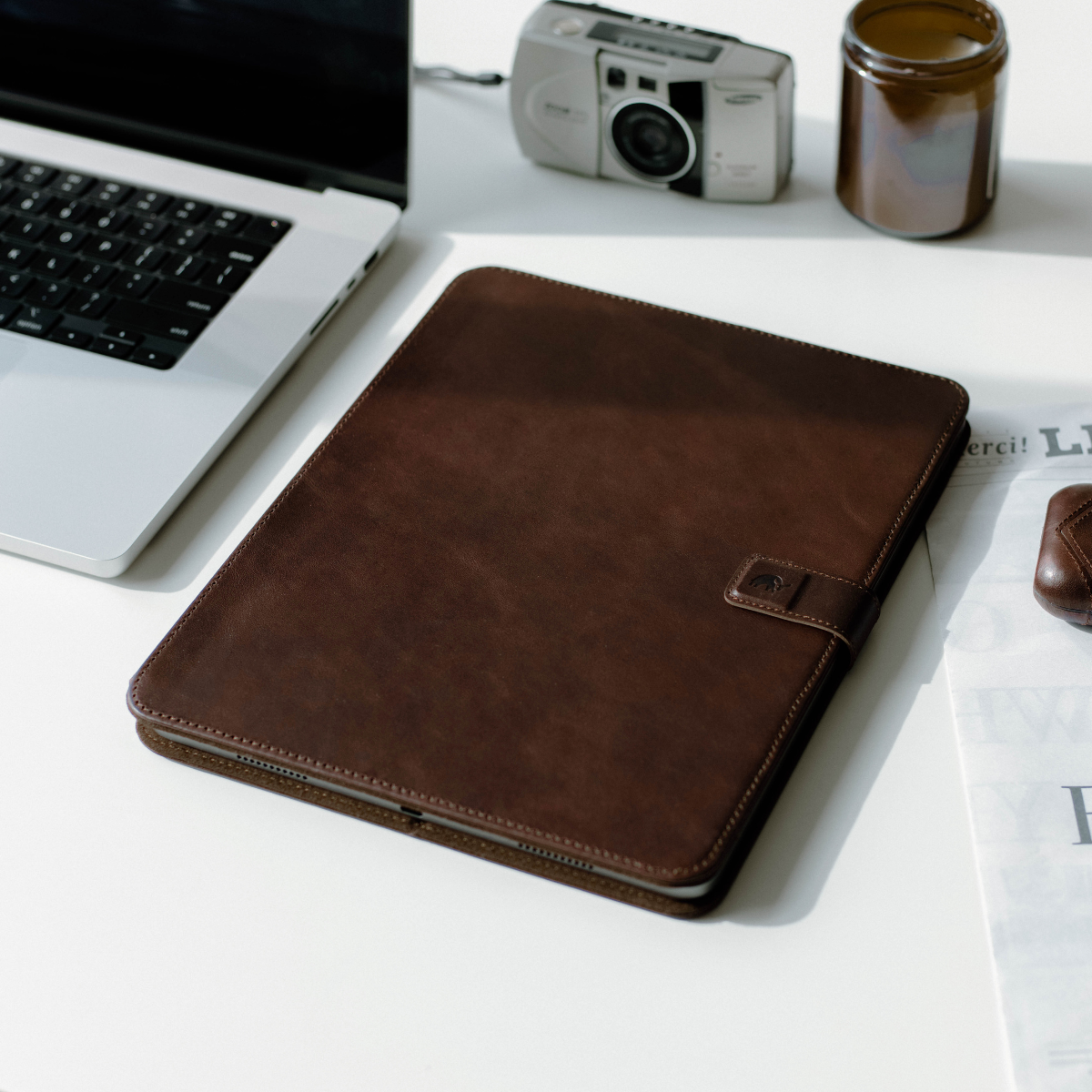 Leather iPad Case - Terra