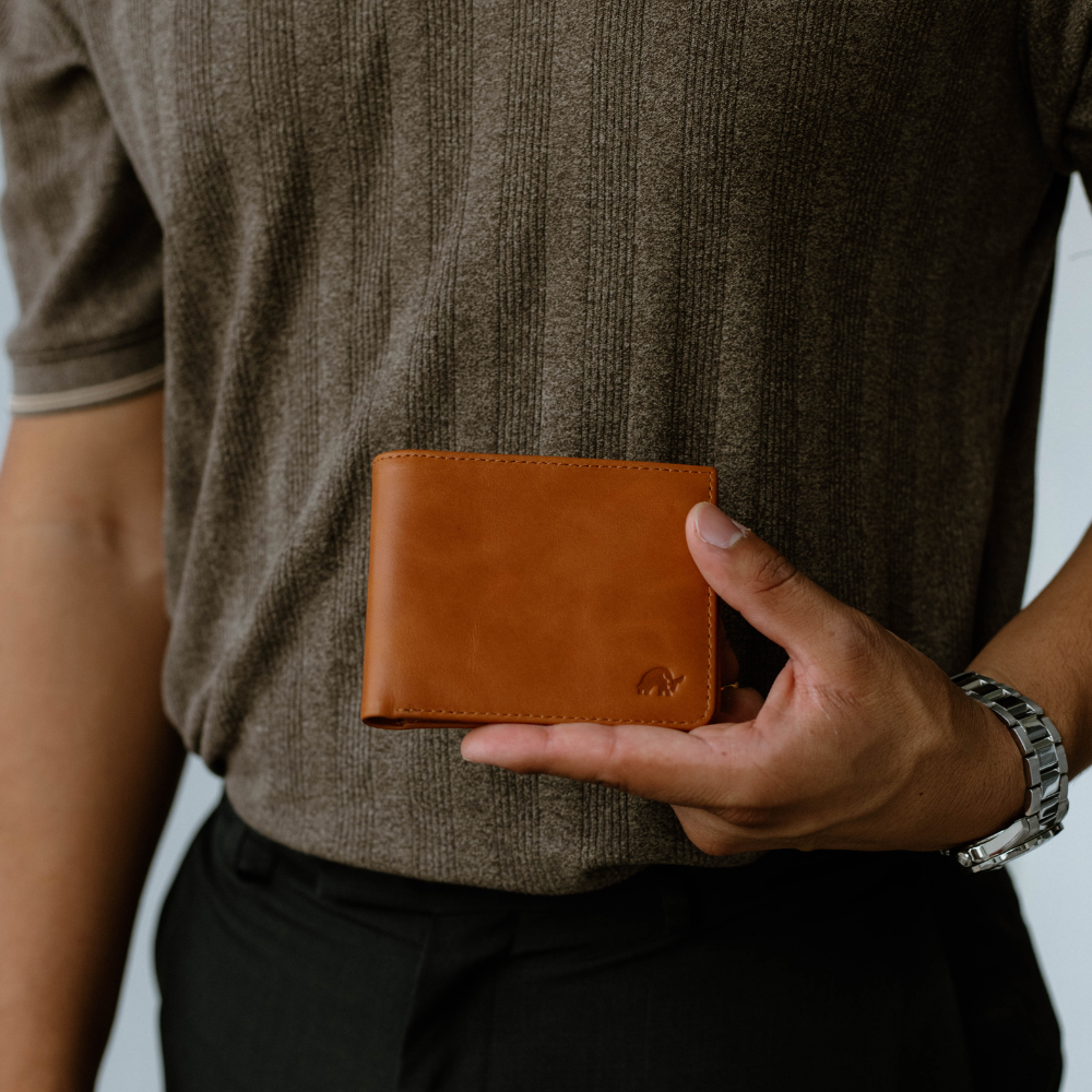 SIENNA - Leather Nav Bifold Wallet
