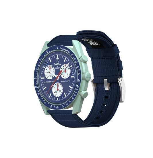 Omega Moonswatch Navy Blue Canvas Watch Band