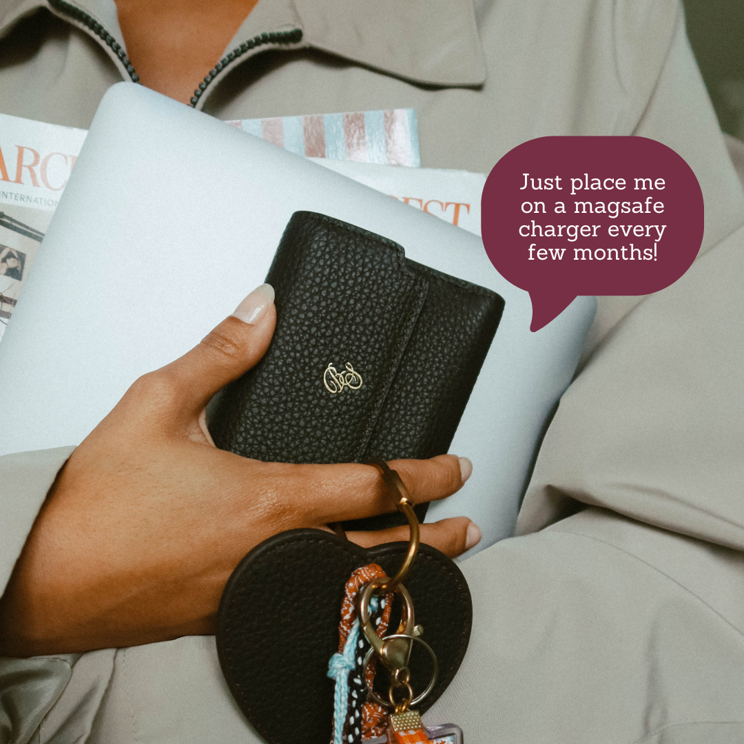 The Haven Trackable Wallet  - Cocoa/Bluebelle