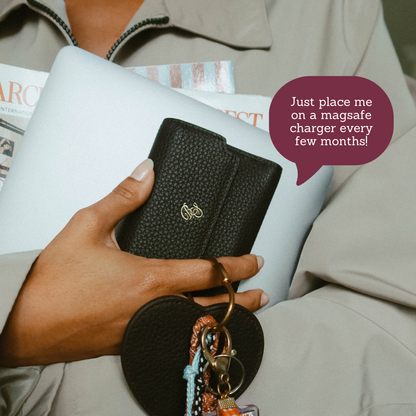 The Haven Trackable Wallet  - Cocoa/Bluebelle