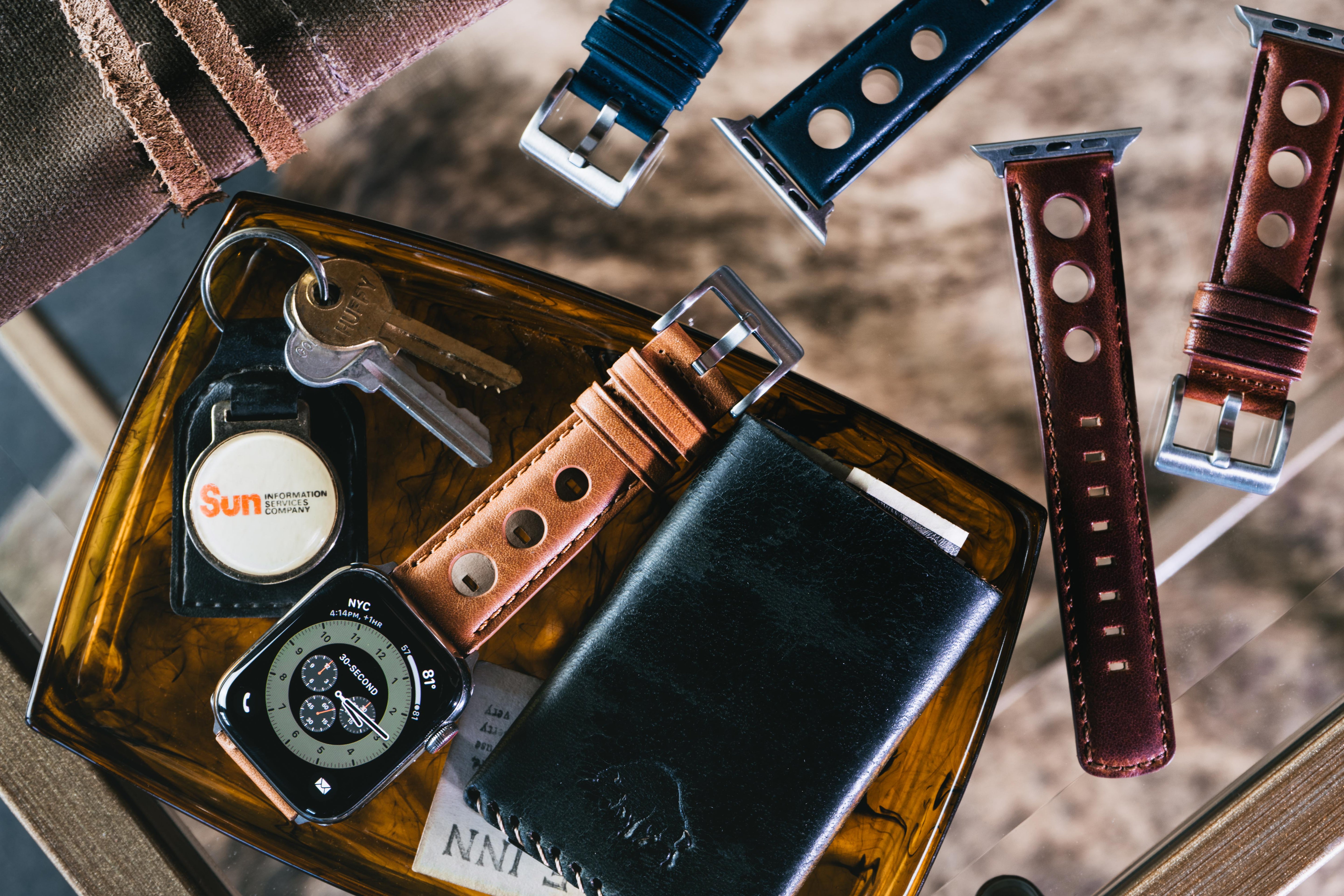 Apple Watch Chocolate Brown Rally Horween Leather Watch Band